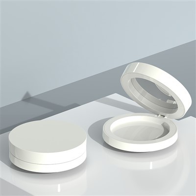 Ceļojuma izmēra presēta pulvera kompakts futrālis